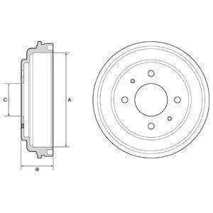 Гальмівний барабан Delphi BF546