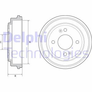 Тормозной барабан Delphi BF551