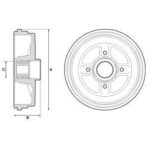 Фото тормозной барабан Delphi BFR496 Тормозной барабан Delphi BFR496