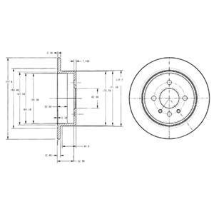 Тормозные диски Delphi BG2202