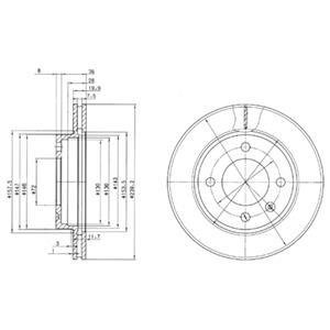 Тормозные диски Delphi BG2273