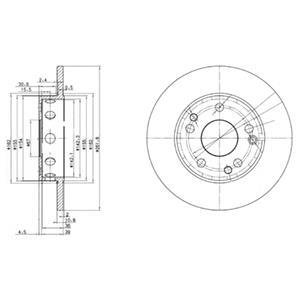 Тормозные диски Delphi BG2288