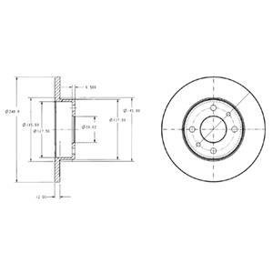 Тормозные диски Delphi BG2313