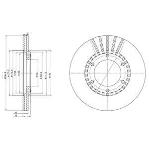 Диск гальмівний Delphi BG2365