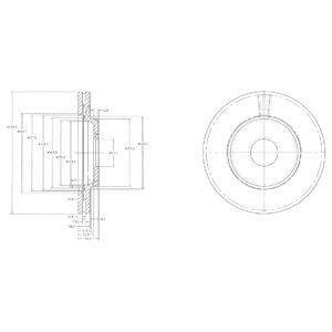 Гальмівні(тормозні) диски Delphi BG2419 (фото 1)