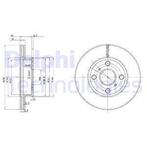 Тормозные диски Delphi BG2424