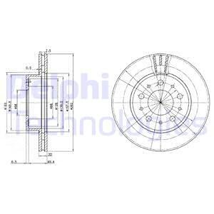 Гальмівний диск Delphi BG2425