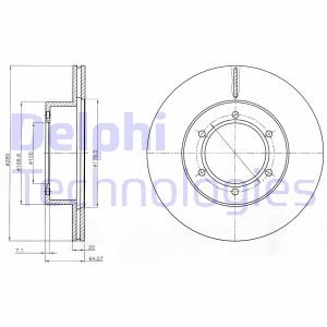 Диск тормозной Delphi BG2495 (фото 1)