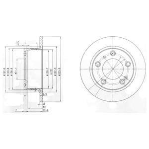 Тормозные диски Delphi BG2528