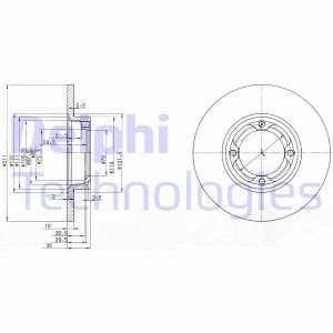 Тормозной диск Delphi BG2533