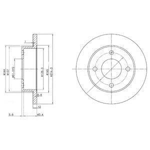 Тормозные диски Delphi BG2566