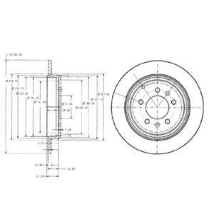 Диск тормозной Delphi BG2573