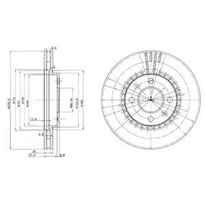 Тормозные диски Delphi BG2619