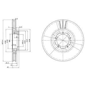 Тормозные диски Delphi BG2663