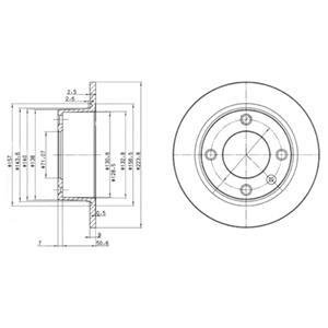 Тормозные диски Delphi BG2691