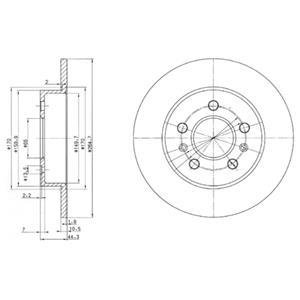 Тормозные диски Delphi BG2696