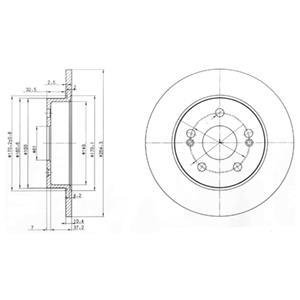 Тормозные диски Delphi BG2698