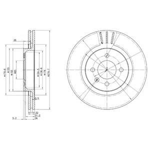 Диск тормозной Delphi BG2712