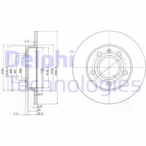 Диск тормозной Delphi BG2753C