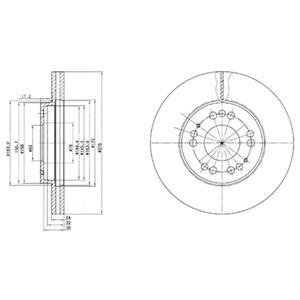 Гальмівні(тормозні) диски Delphi BG2765