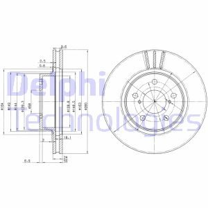 Диск тормозной Delphi BG2767