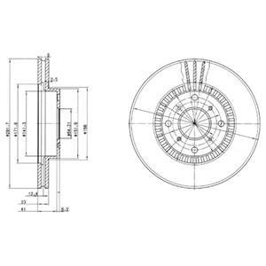 Тормозные диски Delphi BG2815