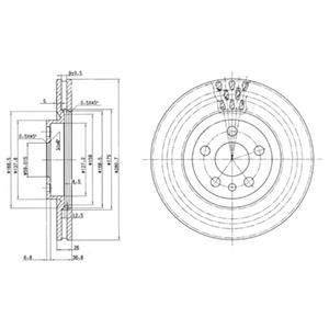 Тормозные диски Delphi BG2844