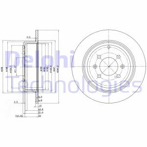 Тормозные диски Delphi BG2873