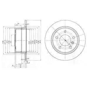 Тормозные диски Delphi BG3040