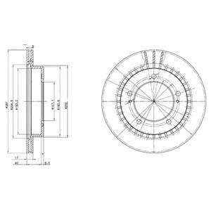 Гальмівний диск Delphi BG3158