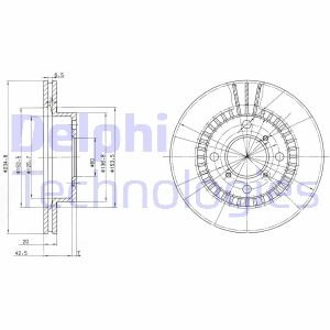 Диск тормозной Delphi BG3160 (фото 1)