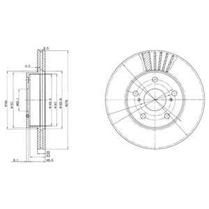 Тормозные диски Delphi BG3171