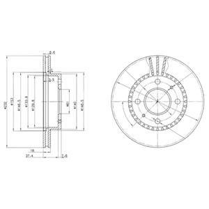 Диск тормозной Delphi BG3206