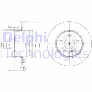 Диск тормозной Delphi BG3239C