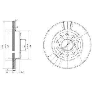 Тормозной диск Delphi BG3268