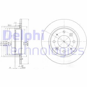 Диск тормозной Delphi BG3336