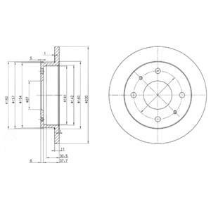 Тормозной диск Delphi BG3337