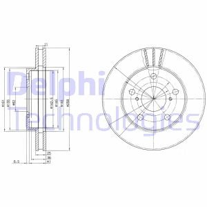 Гальмівний диск Delphi BG3355