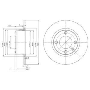 Тормозные диски Delphi BG3367