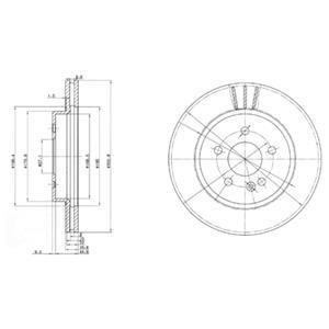 Гальмівний диск Delphi BG3397