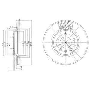 Тормозные диски Delphi BG3405C