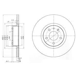 Тормозные диски Delphi BG3420 (фото 1)