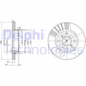 Тормозные диски Delphi BG3424