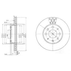 Диск тормозной Delphi BG3425