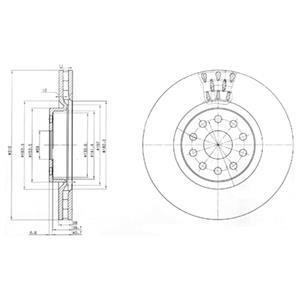 Гальмівні(тормозні) диски Delphi BG3497