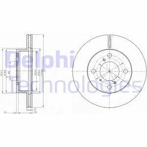 Диск тормозной Delphi BG3499 (фото 1)