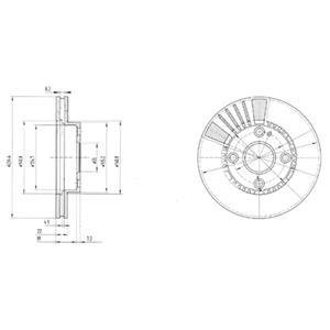 Тормозные диски Delphi BG3508