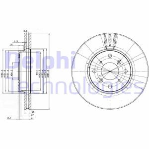 Диск гальмівний Delphi BG3516