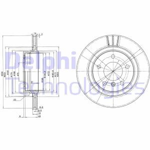 Диск тормозной Delphi BG3530C (фото 1)