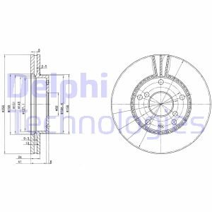 Диск тормозной Delphi BG3531 (фото 1)